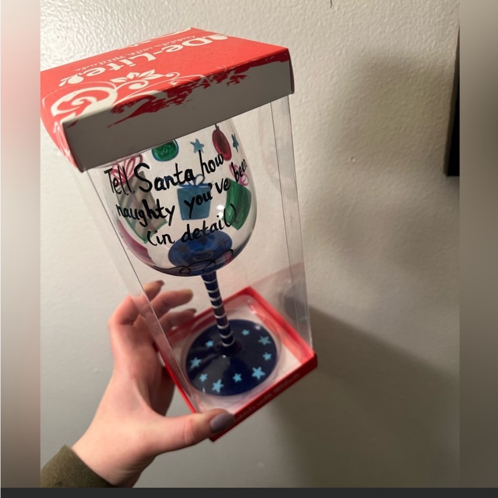 De-lite goblet with attitude wine glass